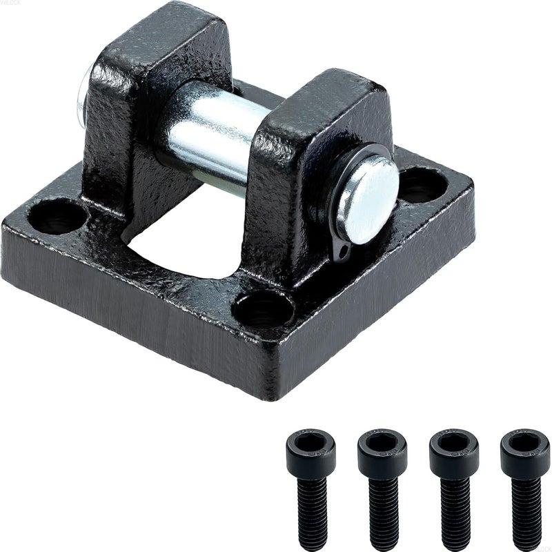 VIILOCK Pneumatic Air Cylinder SC32 Foot Flange, Mounting Bracket Rear Mount Parts CB-32 with 4 Screws - Image 1